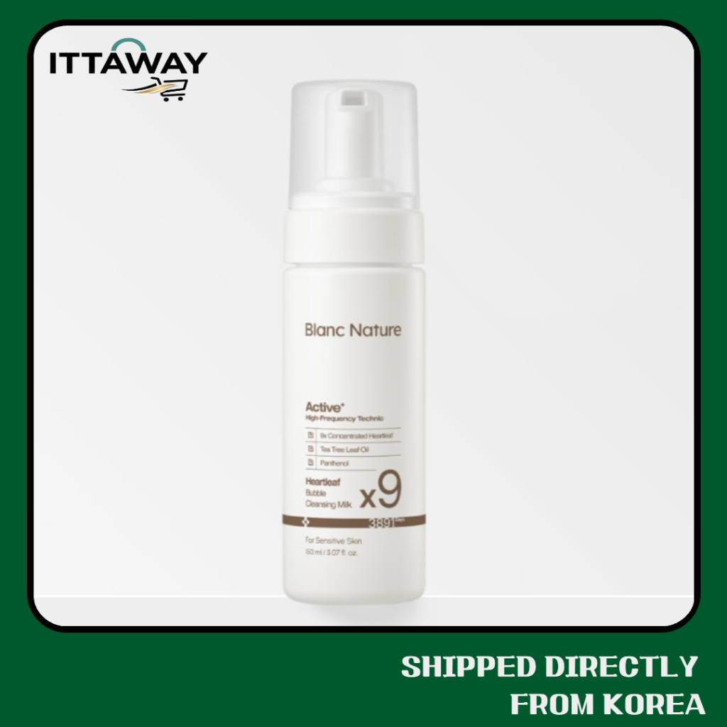 [BLANC NATURE] 9X Heartleaf Bubble Cleanser Milk (150ml)