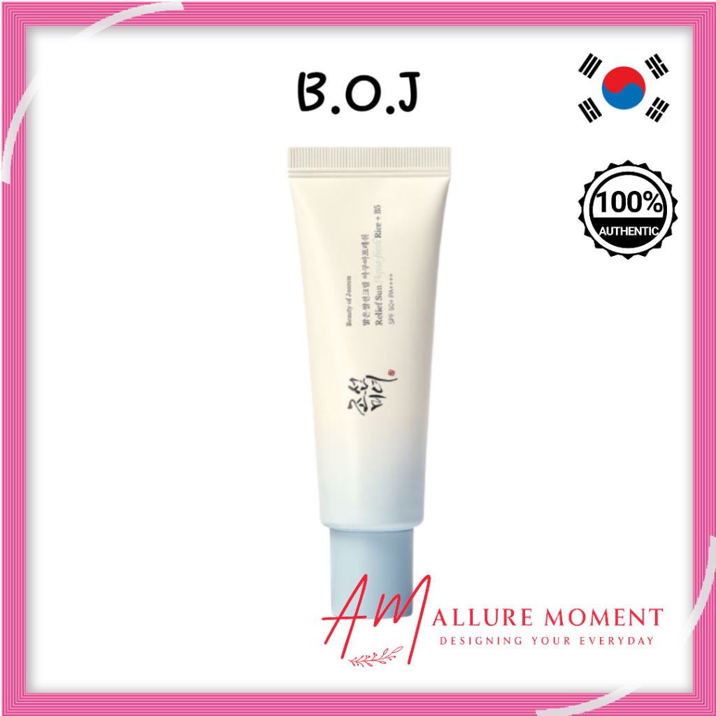 จัดส่งรวดเร็ว [BOJ] Aqua Fresh Rice Sunscreen SPF50+ PA++++ 50ml Lightweight Hydrating Sun Cream No 
