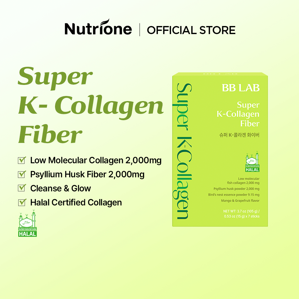 NUTRIONE BB LAB ซุปเปอร์ เค-คอลลาเจน ไฟเบอร์  Super K-Collagen Fiber (15g X 7 แท่ง)