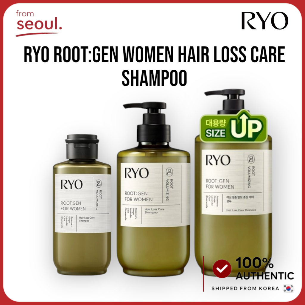 Ryo Root:Gen Women Hair Loss Care Shampoo 242/353/515/800ml | Ryo Shampoo, Rootgen Shampoo