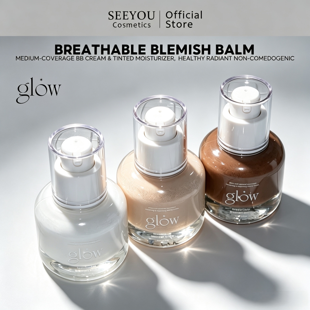 GLOW Breathable Blemish Balm 30ml – บีบีครีมเนื้อบางเบาสําหรับผิวเรเดียนท์ธรรมชาติ