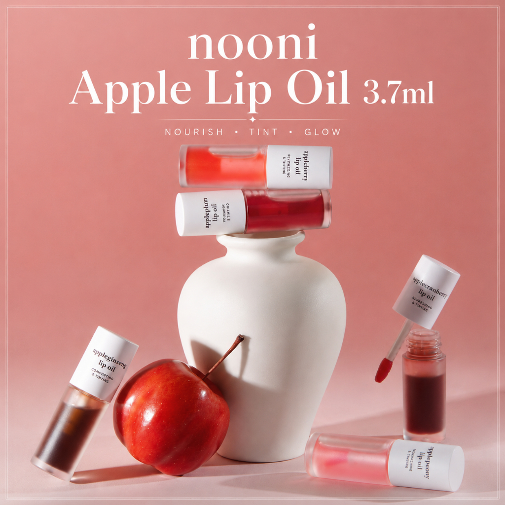 [Nooni] Apple Lip Oil 3.7ml Moisturizing Lip Care