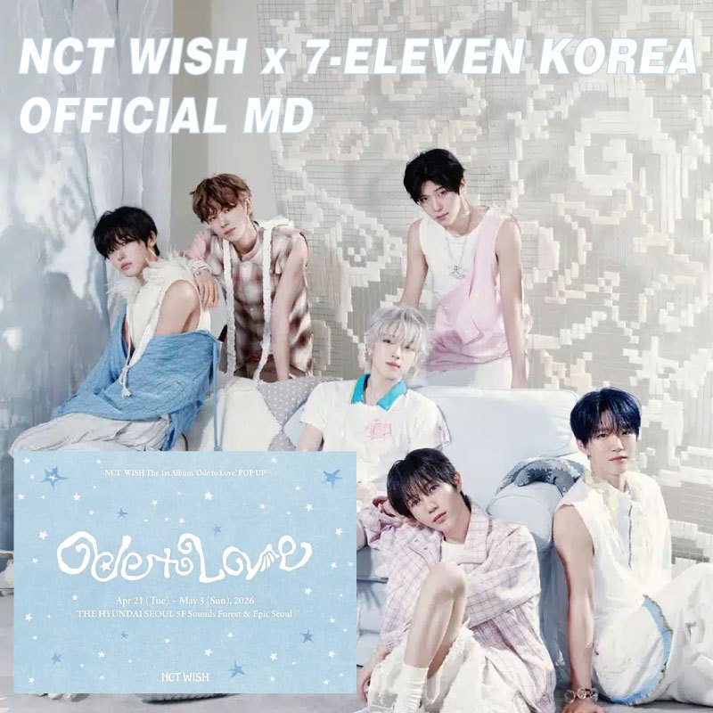 NCT WISH x 7-ELEVEN Korea Special Pack (พวงกุญแจกระเป๋าเป้ + การ์ดรูปถ่าย + เจลลี่พร้อมสติ๊กเกอร์)