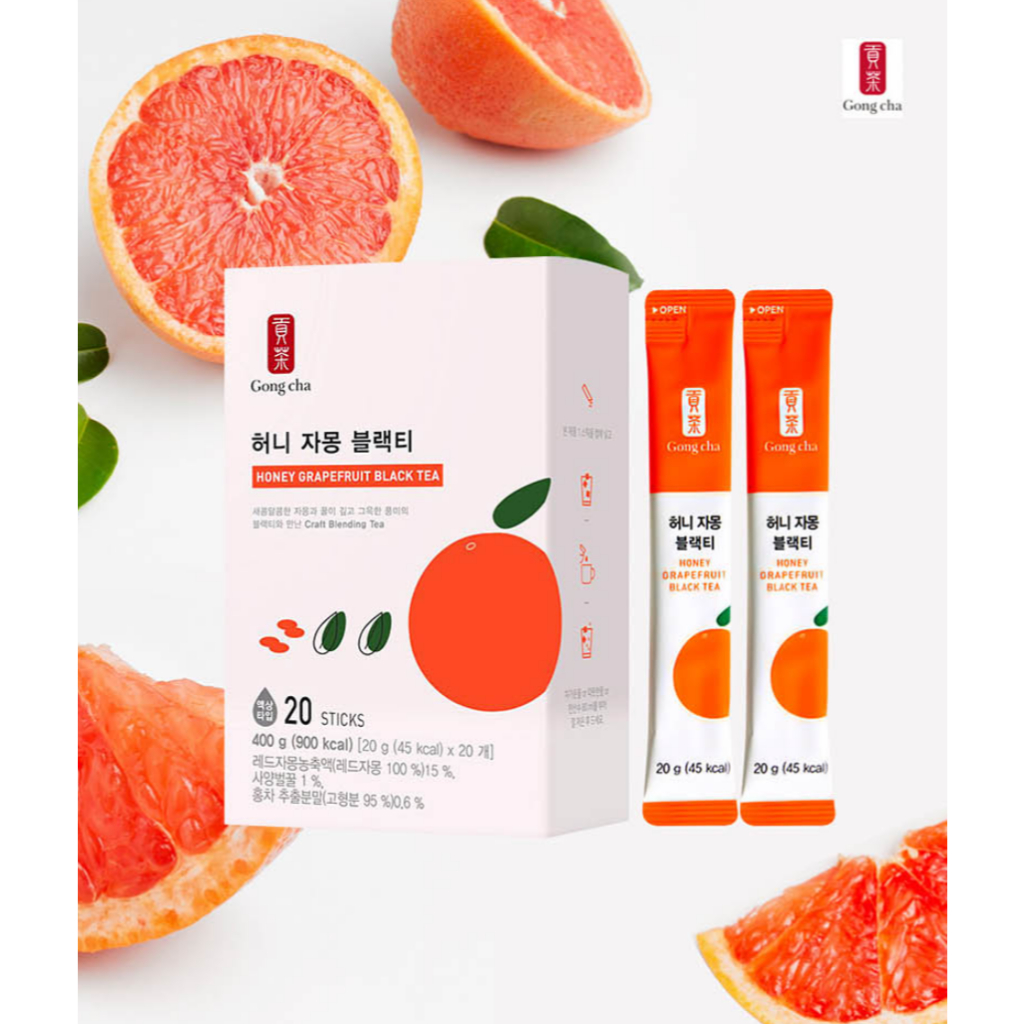 Gong Cha Honey Grapefruit Black Tea 20g x 20 แท่ง