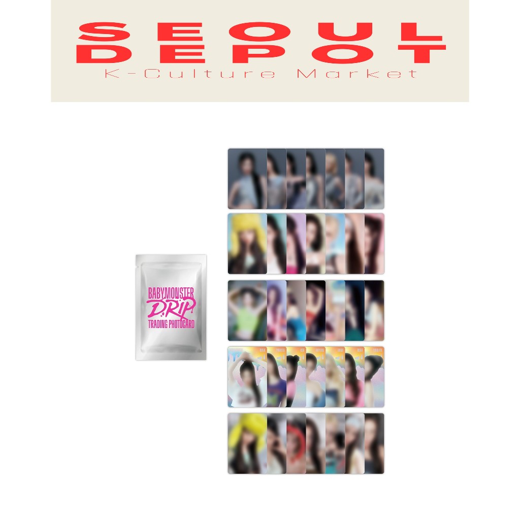 [DRIP] BABYMONSTER TRADING PHOTOCARD | สุ่ม 5EA | A~E เวอร์ชั่น | สินค้าอย่างเป็นทางการ