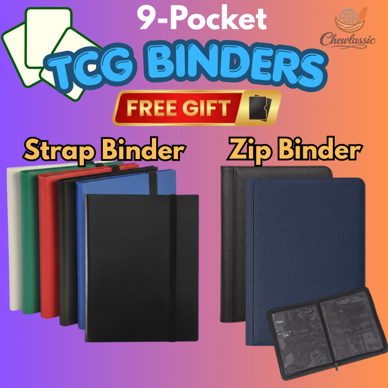 TCG Binder card holder 4/9 Pocket Storage สูงสุด 360 Card Binder, tcg Binder pokemon และชิ้นเดียว