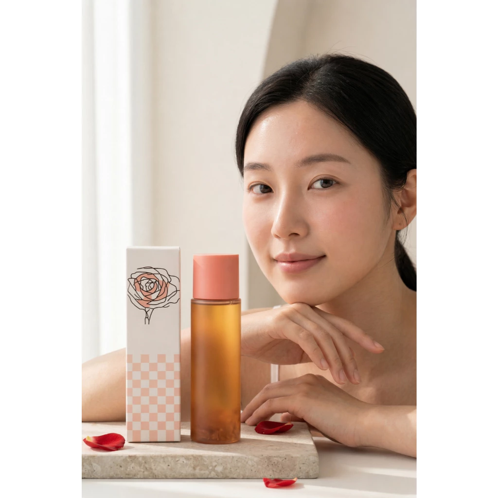 Rose Skincare Set SEASON:ING Toner Serum Cream thumbnail 3