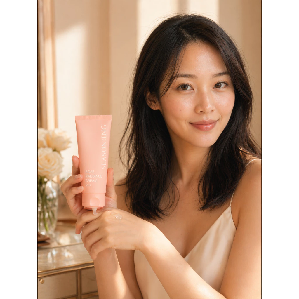 Rose Skincare Set SEASON:ING Toner Serum Cream thumbnail 5