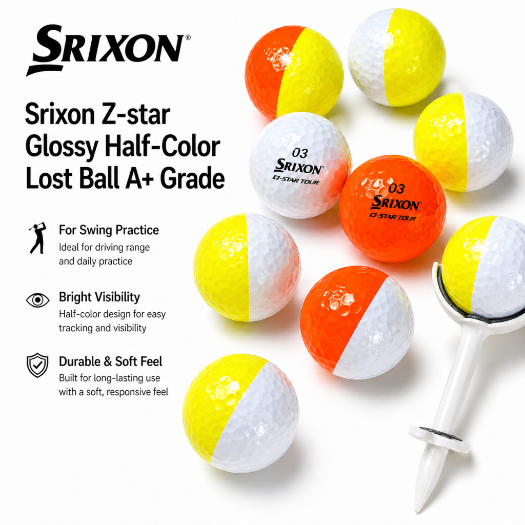 Srixon Z-star Glossy Half-Color Lost Ball A+ เกรด