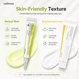 Celimax Pore+Dark Spot Brightening Cream 35ml ผิวแพ้ง่าย+The Vita Retinal Booster Anti-aging Duo
