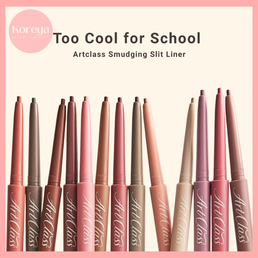 TOO COOL FOR SCHOOL Too Cool สําหรับ School Artclass Smudging Slit Liner | 13 สี | เครื่องสําอางเกาห