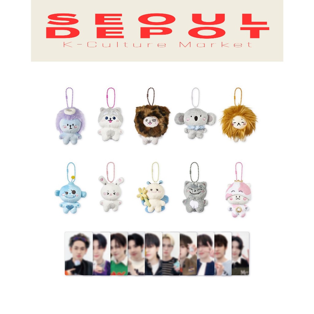 TREASURE FUNNY TREASURE พวงกุญแจตุ๊กตา + ชุดโฟโต้การ์ด MD อย่างเป็นทางการ