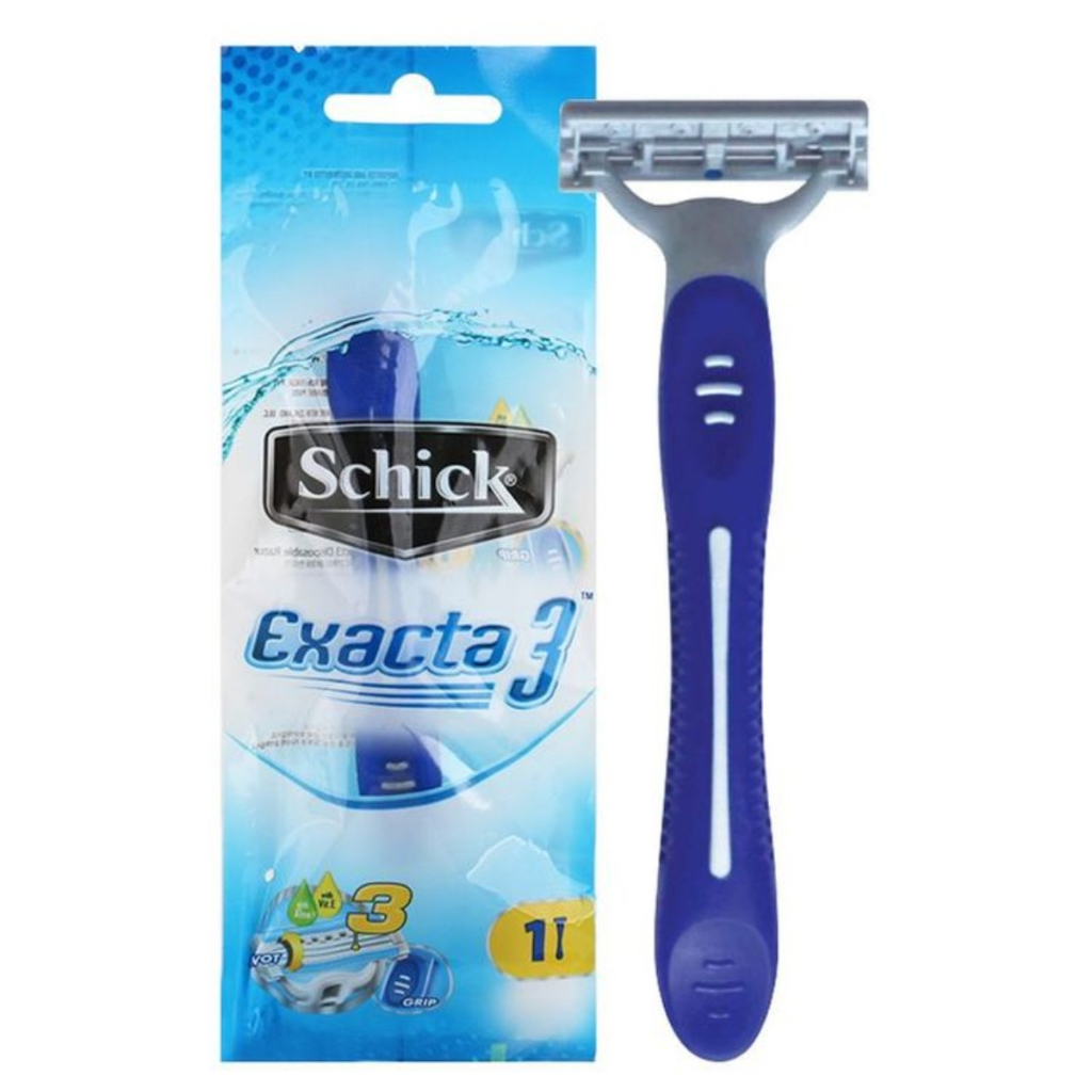 Schick Exta3 Razor Titanium Coated Triple Blades Skin-Protecting Lubricating Band Seoul, Korea