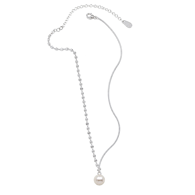 [KOREA] TOCCO_Drop Pearl Silver Necklace