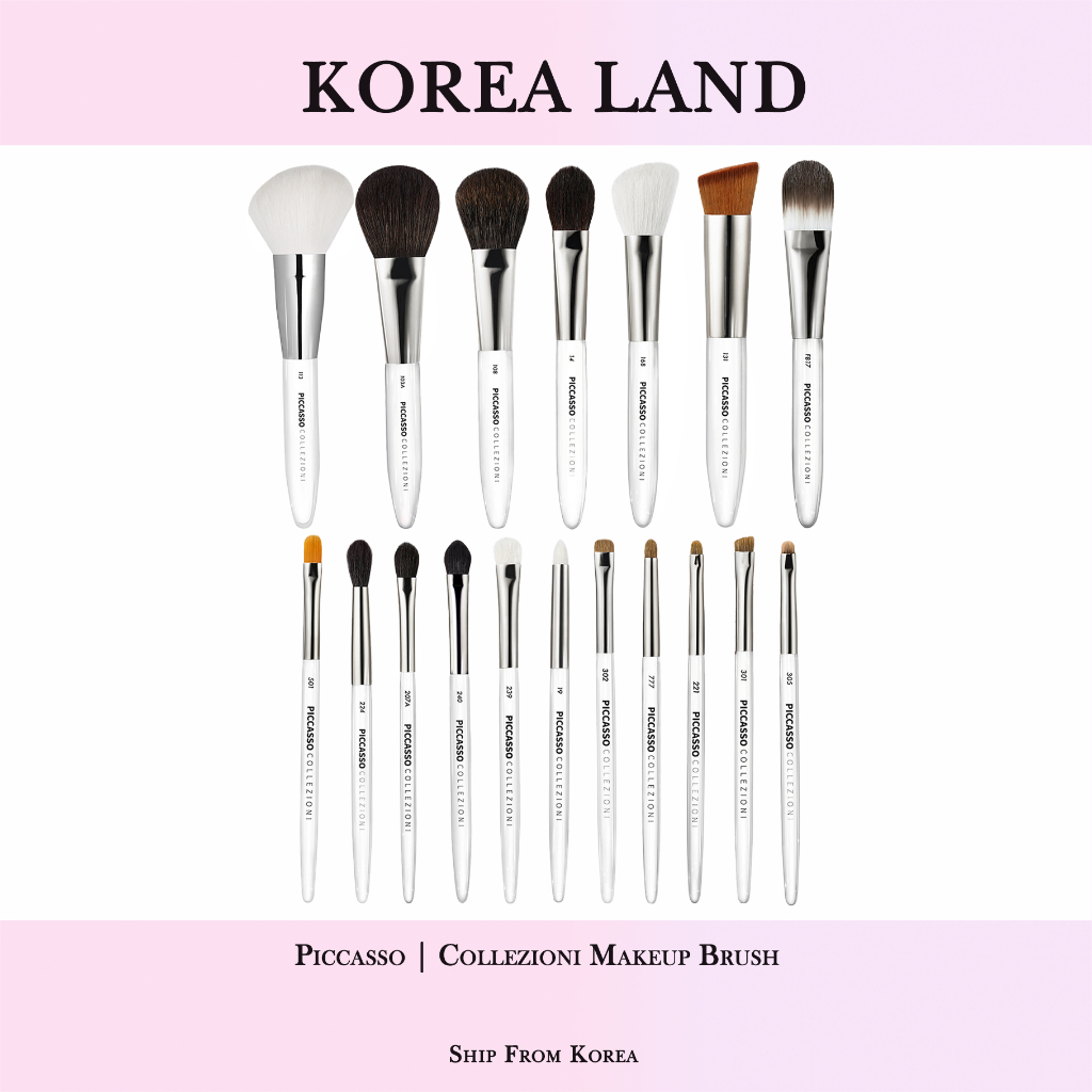 พิคกัสโซ | แปรงแต่งหน้า 18 Type Collection (103A Powder,108 Blusher,131 Foundation,207A Eyeshadow,22