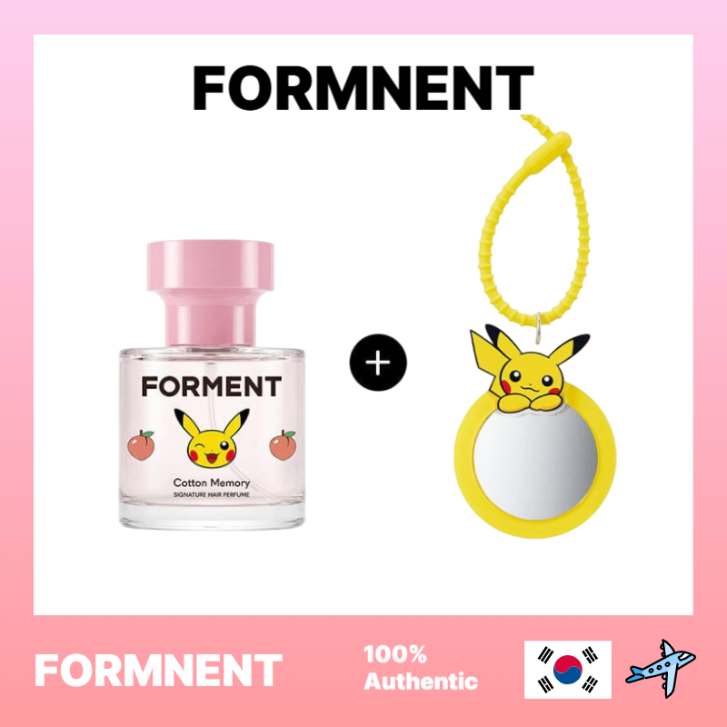 Forment Signature Hair Perfume Cotton Memory 30ml + Pikachu Hand Mirror