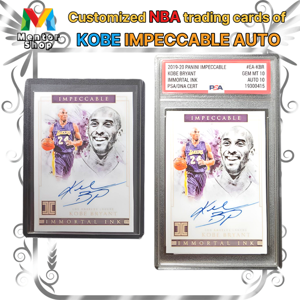[ร้านเมนเตอร์] ✨Kobe Bryant Impeccable Auto Custom Facsimile Card PSA สไตล์ NBA Legend Collectible✨
