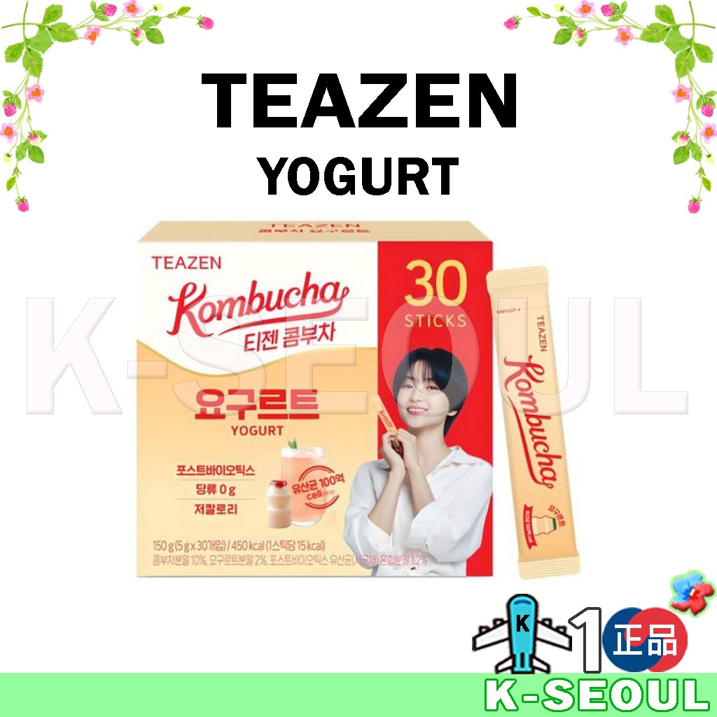 [K-Hfood] TEAZEN Kombucha YOGURT 30 แท่ง / YOGURT 10+3 แท่ง
