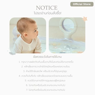 [Malang Honey] Malang Honey Tummy Time Water Mat Tactile Play พร้อมกระจกและกระดิ่งสีสําหรับทารก 0-12 ปี 84 ซม.*56 ซม.