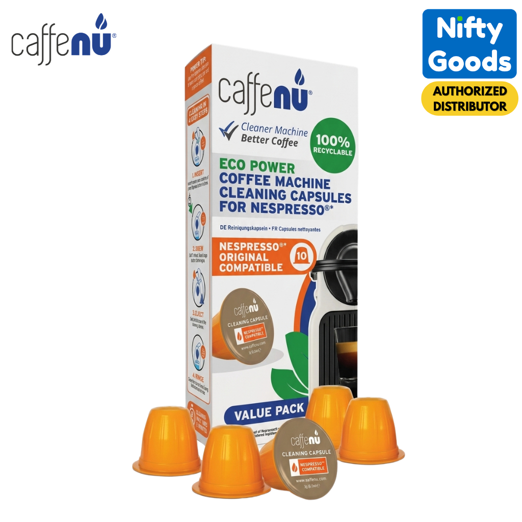 🇿🇦 แคปซูลทําความสะอาด Caffenu Nespresso – & สูตร Eco สําหรับน้ํามันกาแฟและการกําจัดสารตกค้าง
