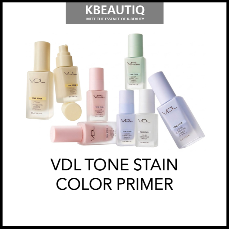 VDL TONE STAIN COLOR PRIMER 30ML /13ML (RADIANT MAKEUP BASE / LASTING / HYDRATING PRIMER)