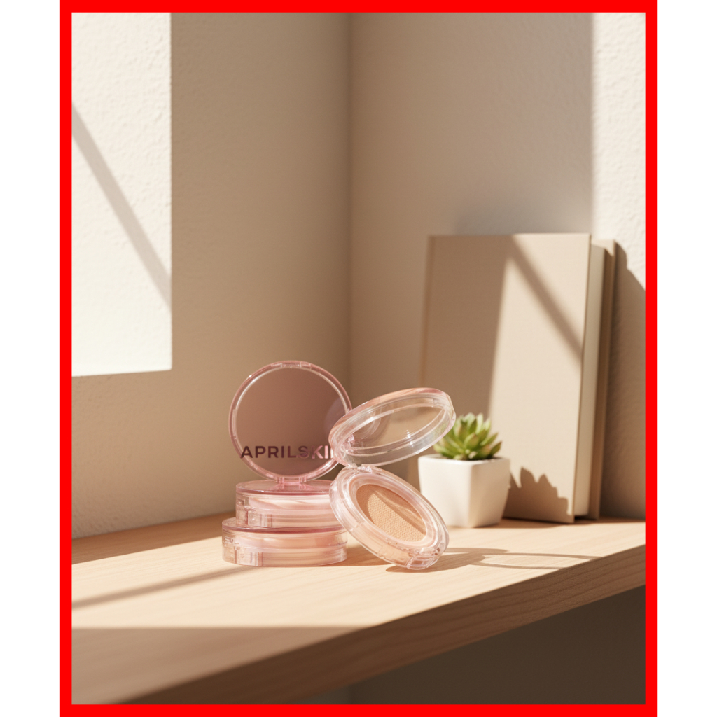[bestitem][Aprilskin] Hypercover Hero Cushion [Pink Edition] Set (Main+Refill) - ติดทนนานและแมตต์
