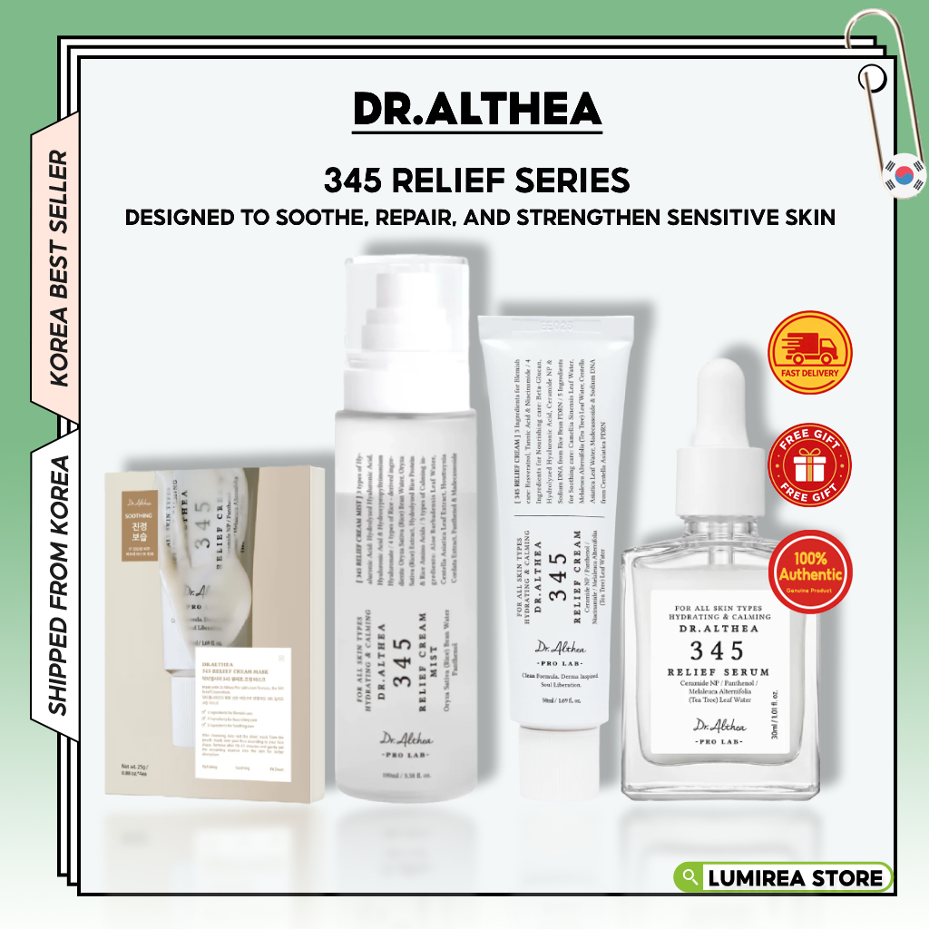 Dr.Althea 345 Relief Cream Mist/345 Relief Cream/345 Relief Serum/345 Relief Cream Mask