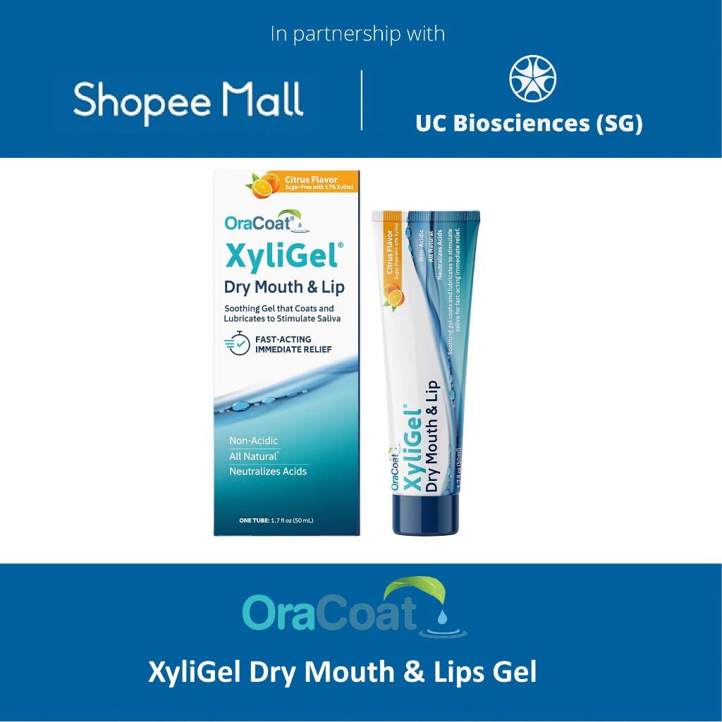 OraCoat XyliGel Dry Mouth Gel Soothing Citrus Oral Gel for Dry Lips Moisturizer with Xylene