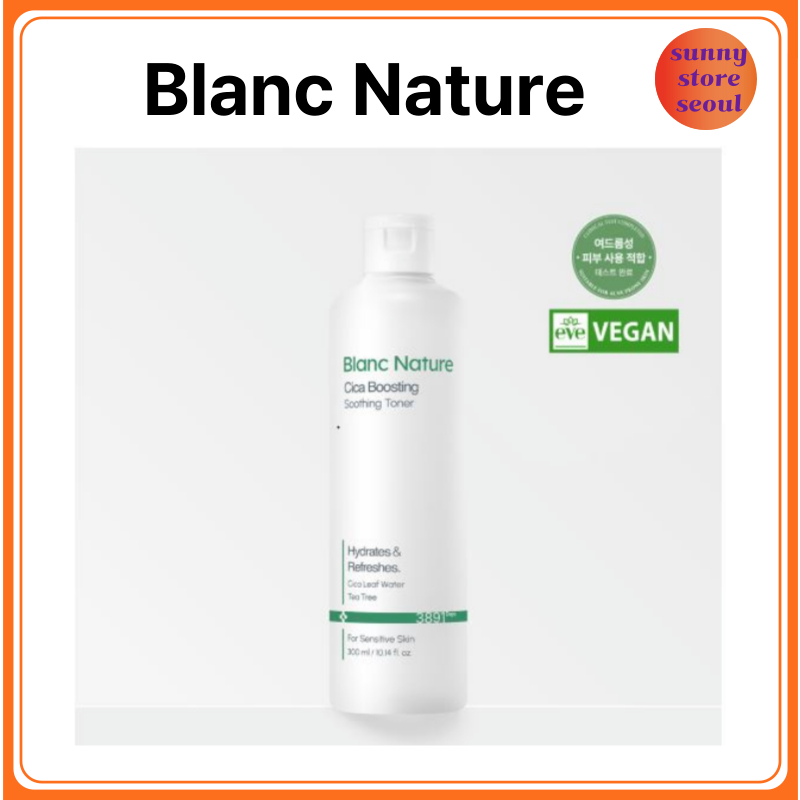 Blanc Nature Cica Boosting Soothing Toner 300ml
