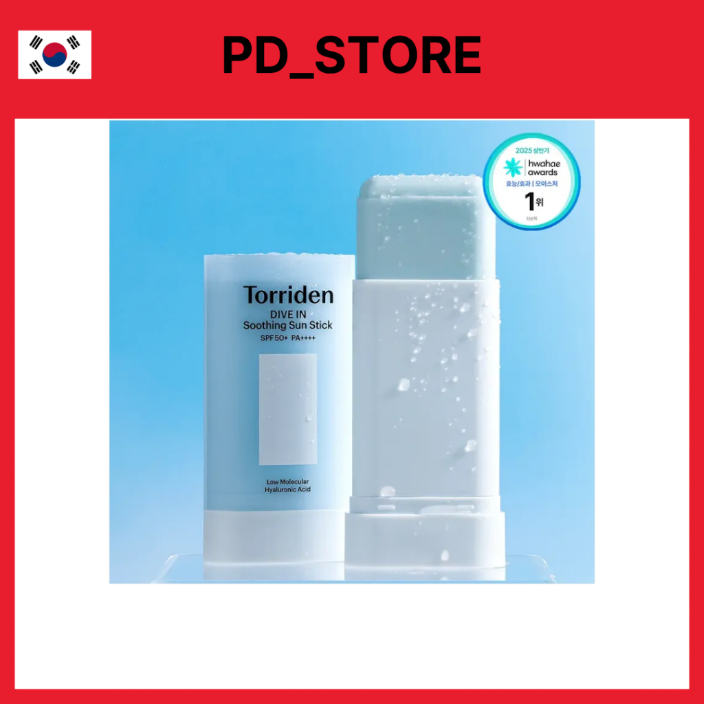 Torriden Dive In Moisture Soothing Sun Stick 19g SPF50 PA++++ Hydrating Sunscreen Cool Daily Sun Car