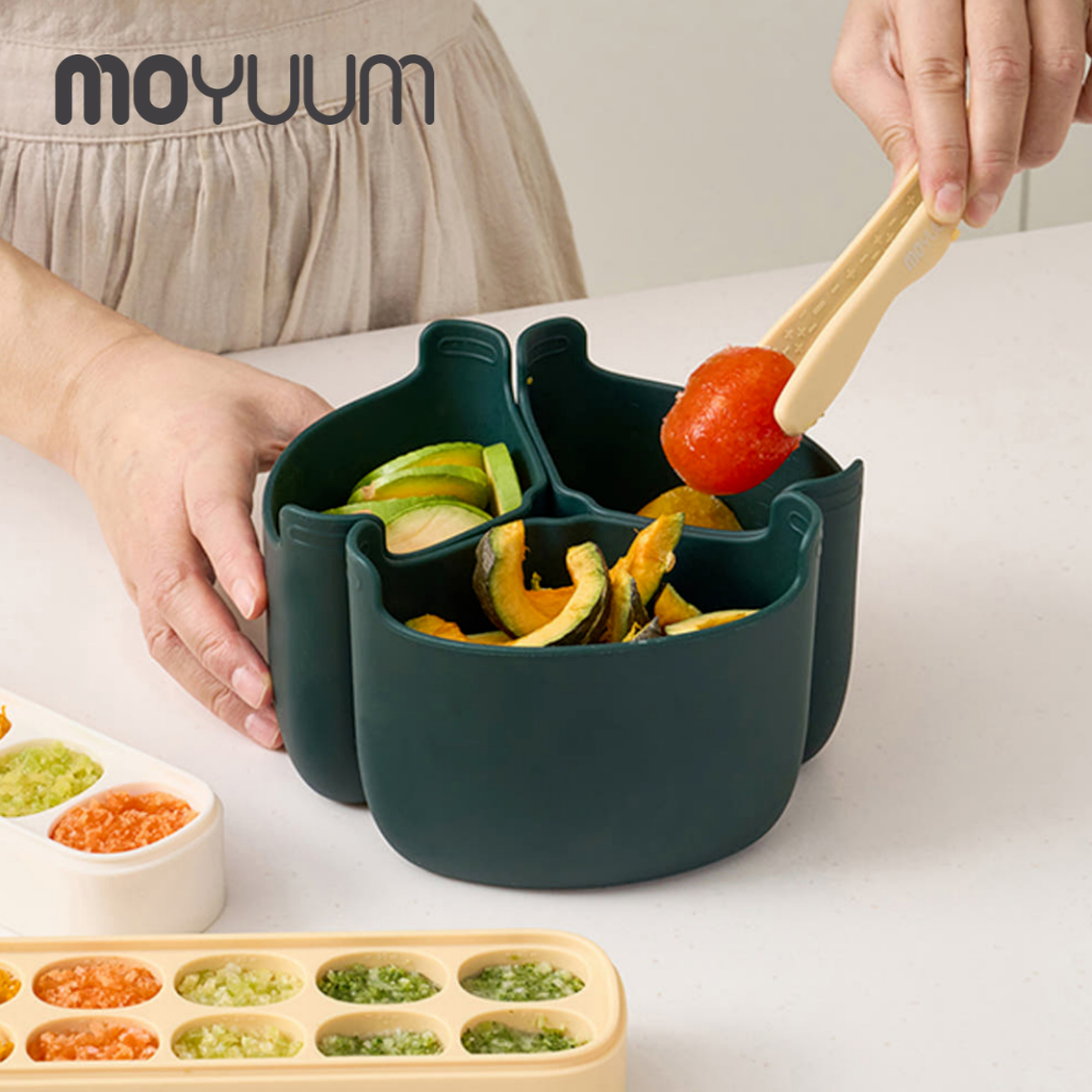 MOYUUM ซิลิโคนแบ่งอาหารในหม้อหุงข้าว สำหรับอาหารเด็ก