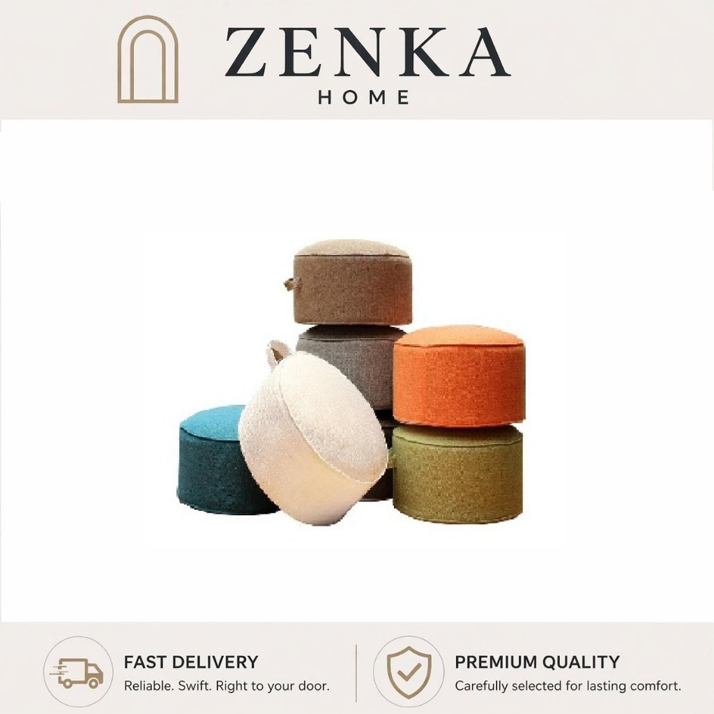 สตูล Ottoman Round Seat Cushion Tatami Floor Stool Ottoman (otto)