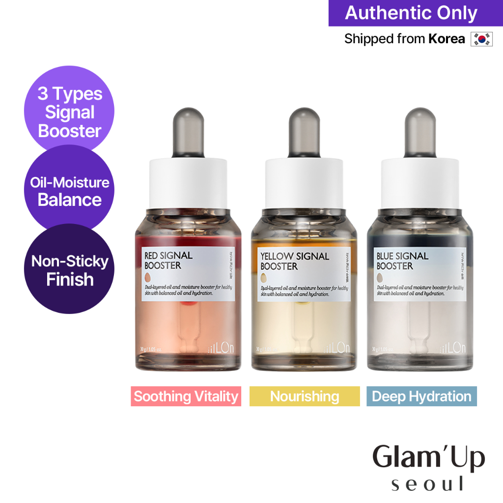 [THE iLLON] Signal Booster 3Types (สีแดงสีเหลืองสีฟ้า) Oil Moisture Balance Hydration Nourishing Ser