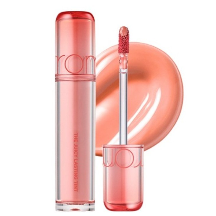 Rom&nd Juicy Lasting Tint 27 Honey Dew Melon 1 ชิ้น Glossy Coral Lip Tint Moisturizing Daily MLBB Li