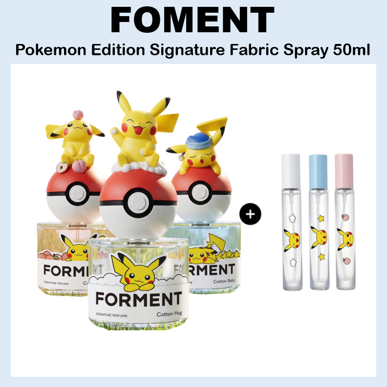[FORMENT] Pokemon Edition Signature Fabric Spray 50ml (เลือก 1 ใน 3) ฟิกเกอร์ปิกาจู