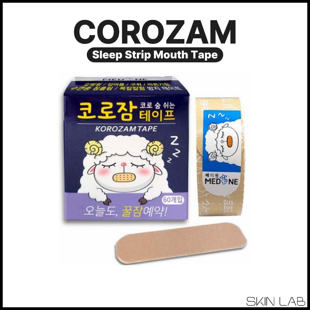 [COROZAM] Sleep Strip Mouth Tape / Nasal Breathing, Anti Mouth Breathing, Better Sleep, 60P, 120P
