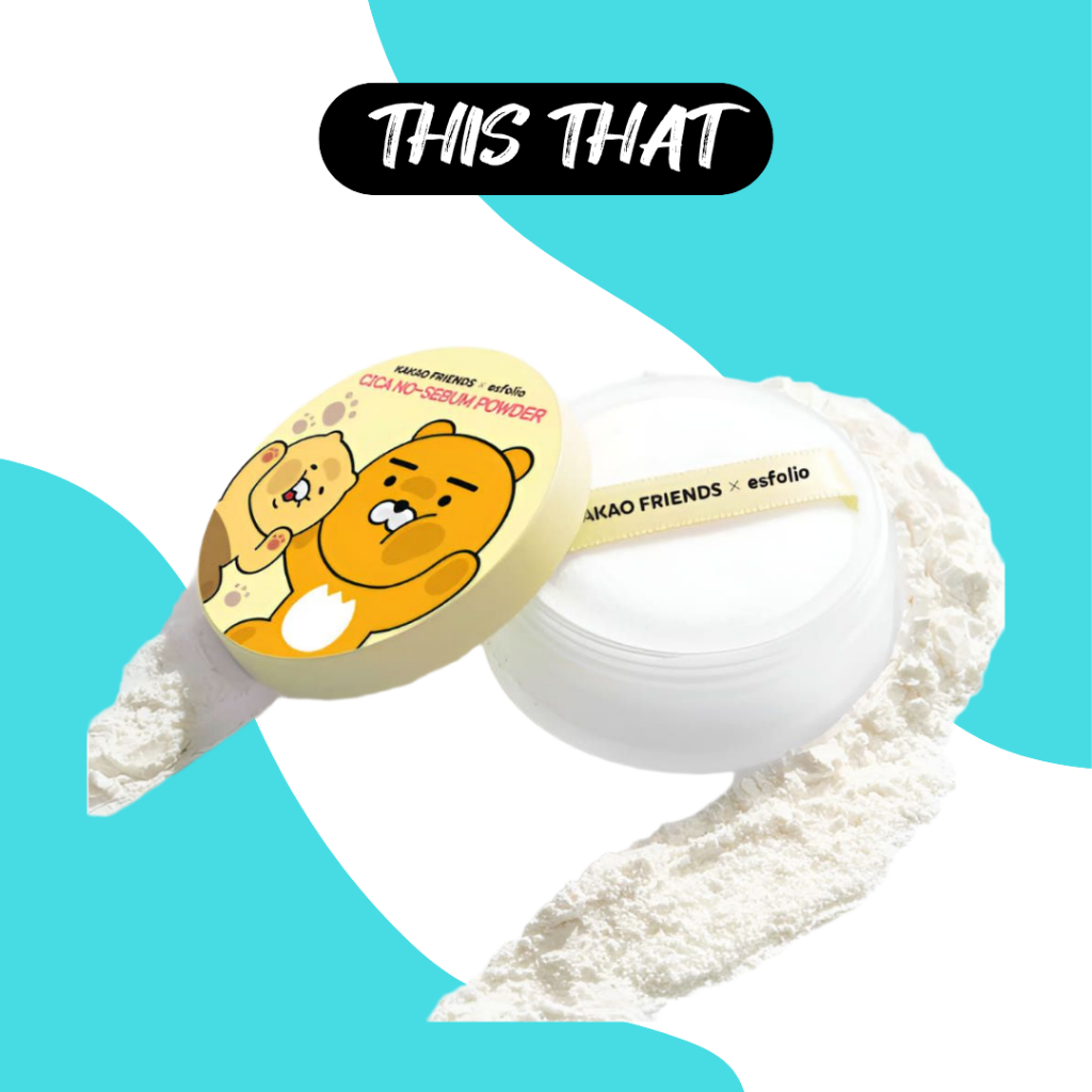 [ESFOLIO] Kakao Friends Look At Me Cica No-Sebum Powder 5g