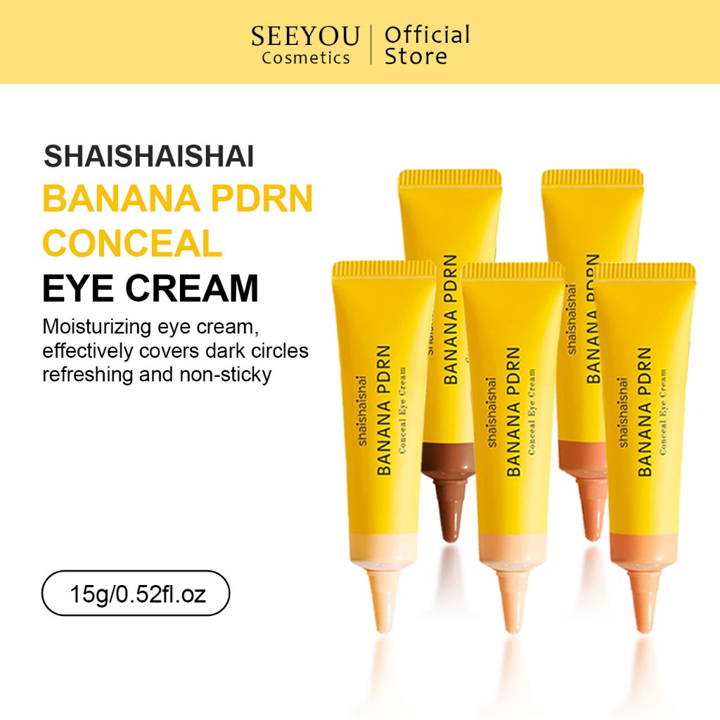 [shaishaishai] Banana PDRN Conceal Eye Cream 15g อายครีมผสมคอนซีลเลอร์ ปกปิดรอยคล้ำใต้ตา 5 สี