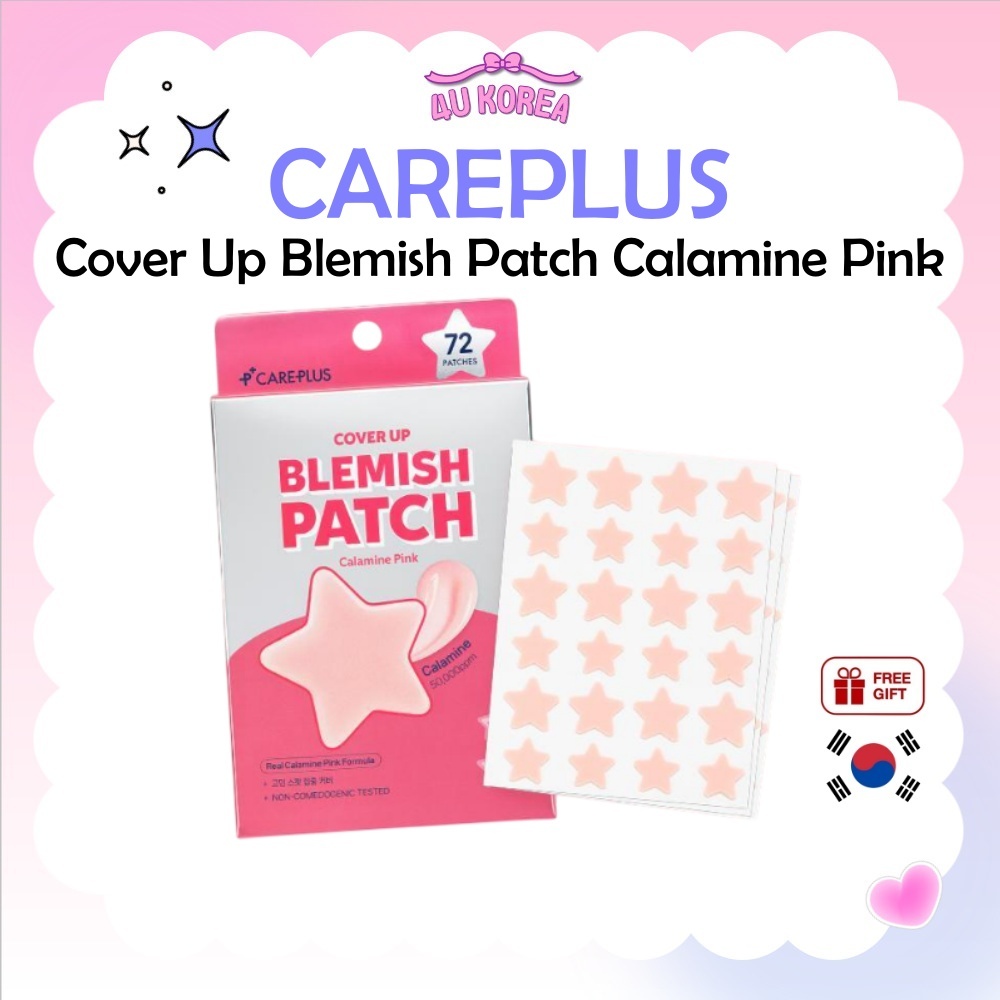 CAREPLUS Cover Up Blemish Patch Calamine Pink – 72Ps / K-BEAUTY