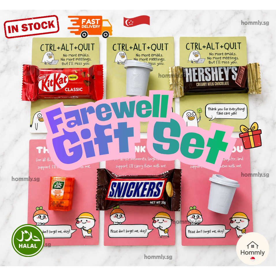 บัตรอําลากับช็อคโกแลตฮาลาลหวาน (KitKat/TicTac(/Snickers) สํานักงาน