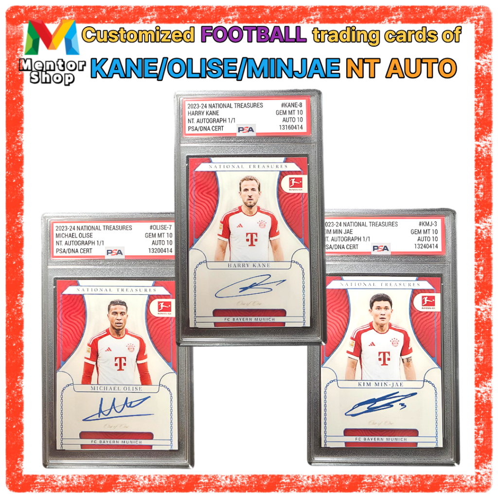 [ร้านเมนเตอร์] ✨Harry Kane Michael Olise Kim Min Jae Bayern Munich NT Auto Card Premium Collector Se