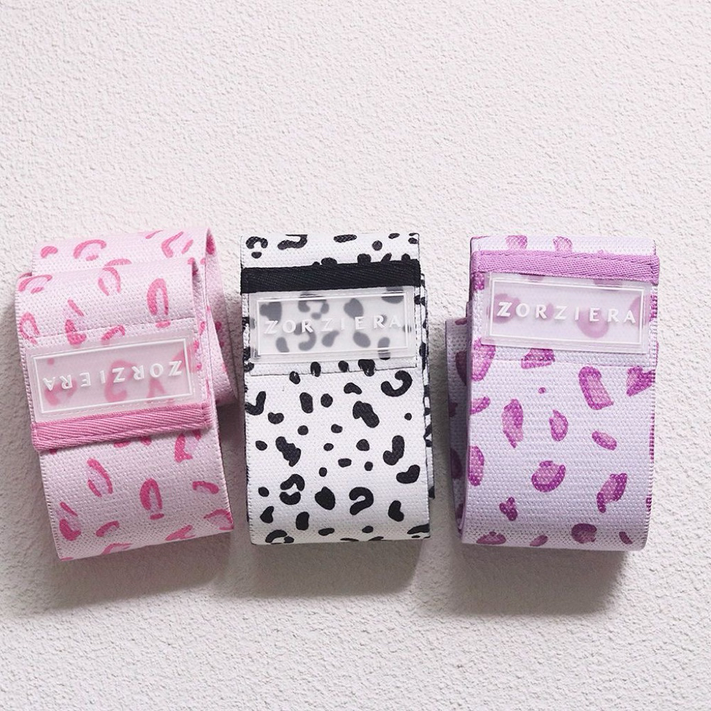LEOPARD PRINTS RESISTANCE HIP BAND BOOTY BAND RESISTANCE BAND GYM BAND • YOGA STRAP YOGA BAND FILATE
