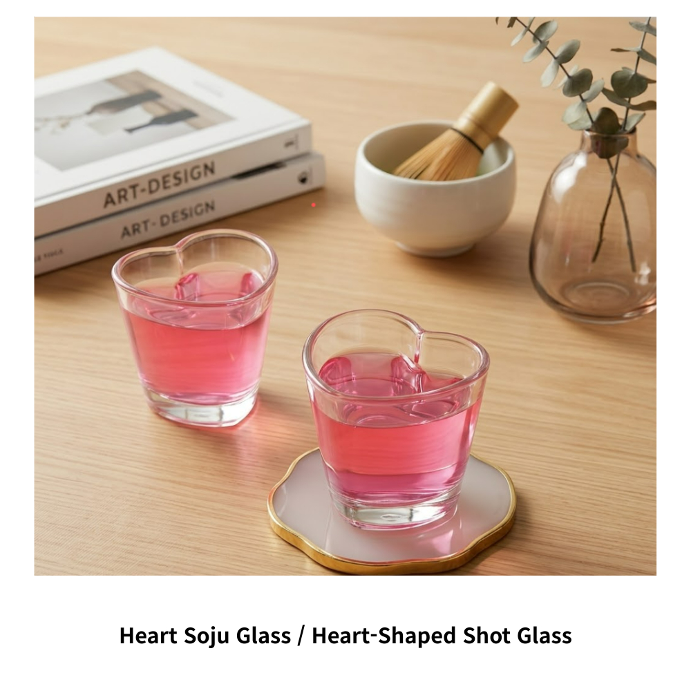 Lovely Heart Mini Glass Set - Elegant Spirits & Liquor Shot Glass