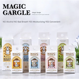 [สามวินาที] Magic Gargle(4กลิ่น),ยาสีฟันแข็ง,เคี้ยวน้ํายาบ้วนปาก,ฟลูออไรด์น้ํายาทําความสะอาดช่องปากแบบพกพา,18เม็ดห่อเป็นรายบุคคล | เคสขวด 36 เม็ด