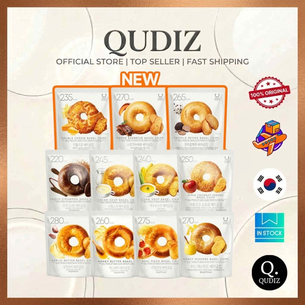 [Olive Young] Delight Project Bagel Chips 60g อาหารของว่างเพื่อสุขภาพเกาหลี แคลอรี่ต่ํา อบกรอบ