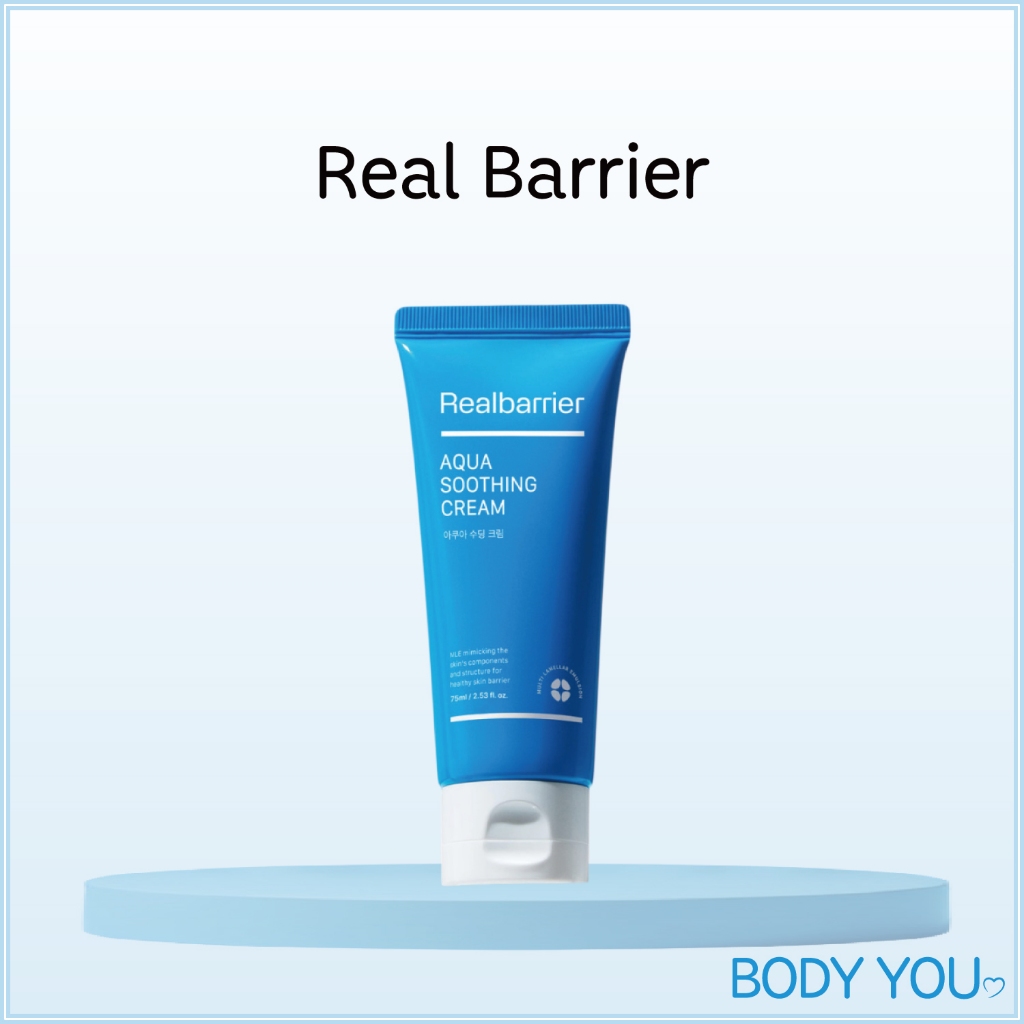 [Real Barrier] Aqua Soothing Cream 100ml | ทันที -5.3°C Cooling / กรดไฮยาลูโรนิก 7 ชั้น / ซ่อมแซมสิ่งกีดขวาง / เนื้อเจลสดชื่น [ของแท้ 100% KR Direct]