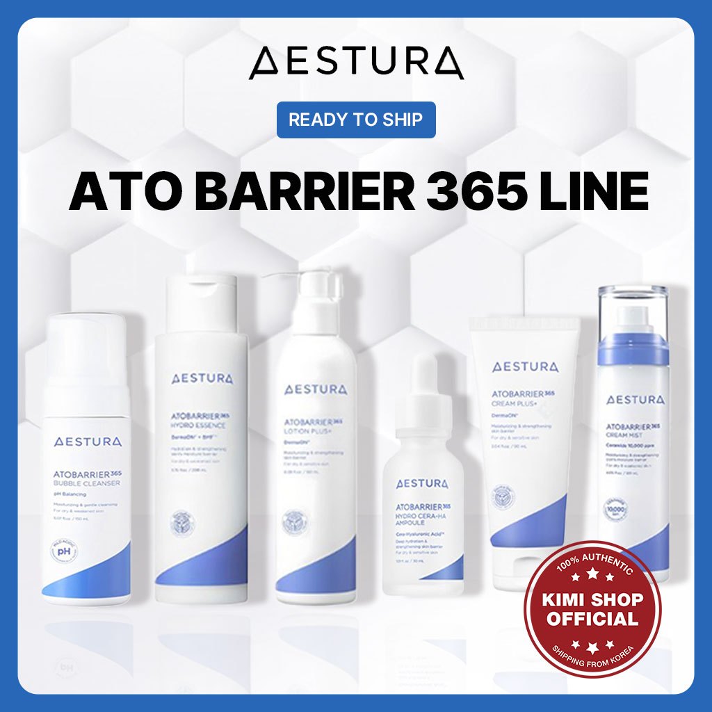 [AESTURA] ATOBARIER365 LINE Cleanser 150ml Essence 200ml โลชั่น 180ml ครีม 90ml Ampoule 30ml Mist 120ml