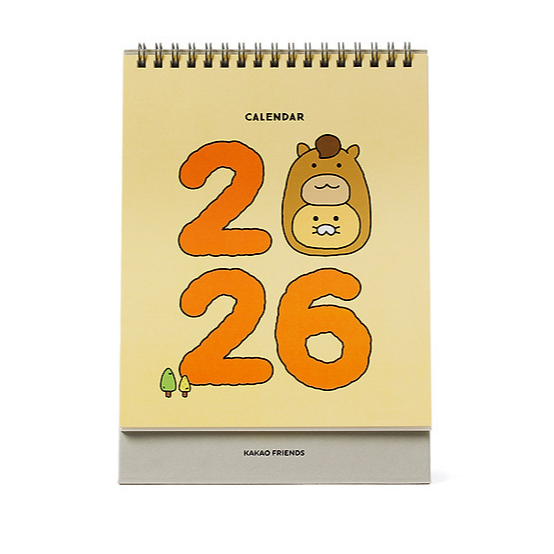 [Kakao Friends] ปฏิทินตั้งโต๊ะ 2026/Desk Calender
