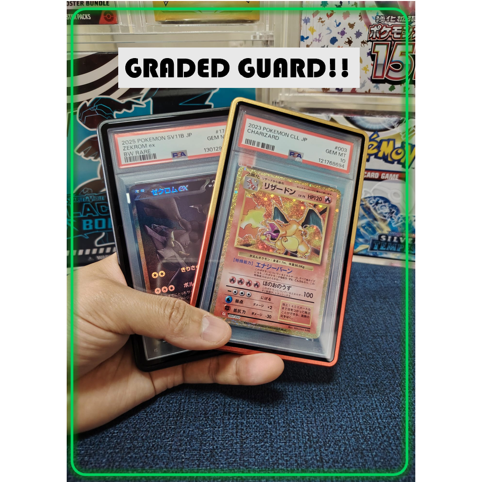 PSA Graded Card Protector Magnetic Case สารส้มกันชน TCG Pokemon แผ่น PSA Mag Mag การ์ดเกรด
