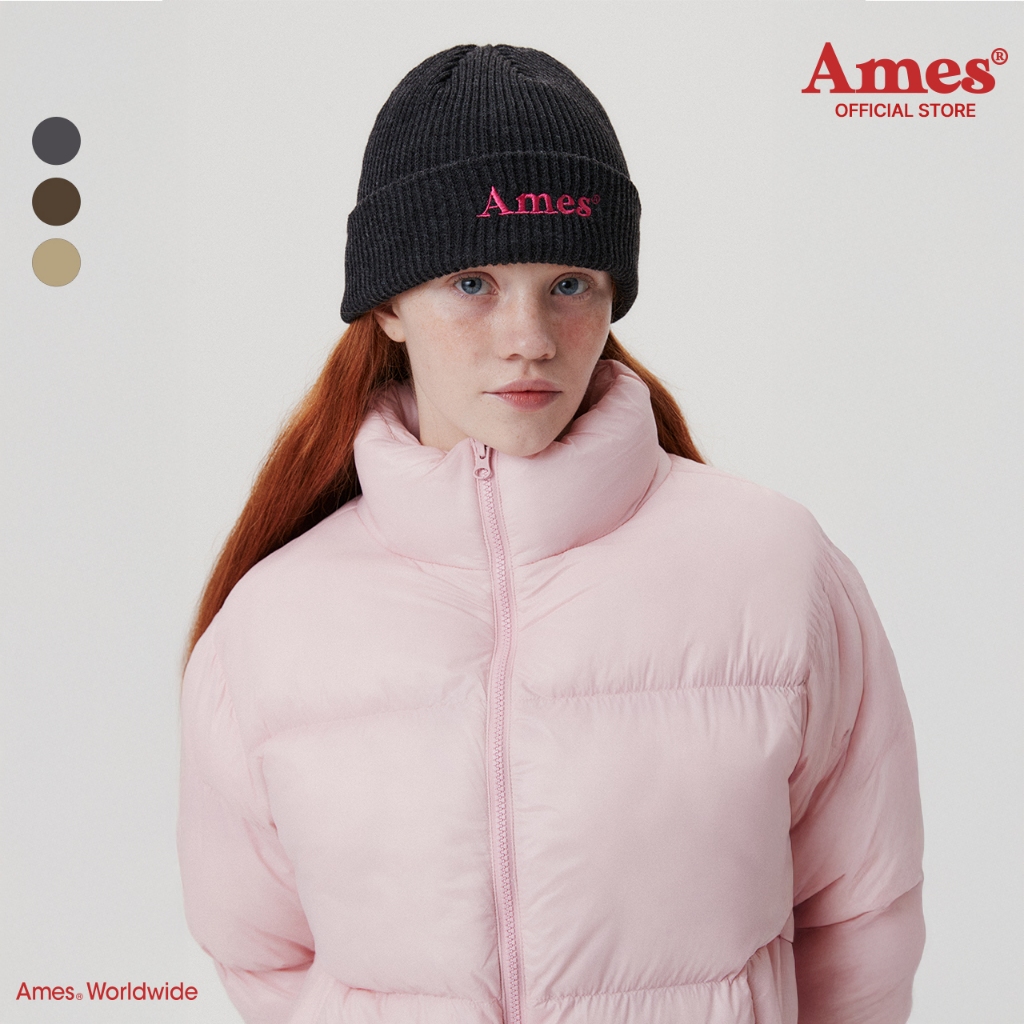 [AMES] BASIC LOGO BEANIE_สไตล์เกาหลี